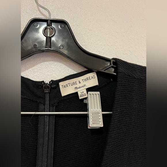 Madewell Texture & Thread Wide-Leg Jumpsuit Size Large Petite Black - Picture 5 of 7